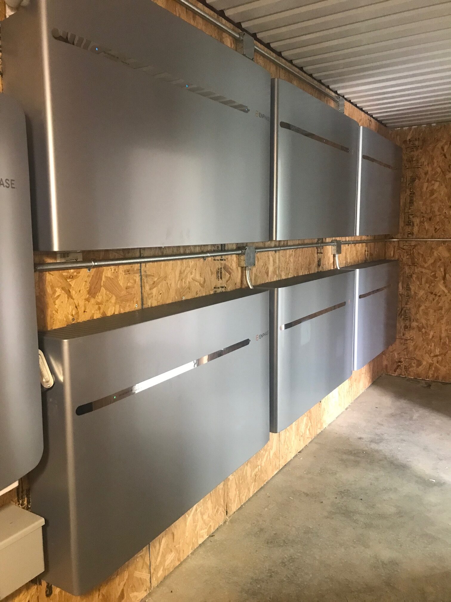 Six Enphase Battery Install.